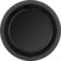 12 7" PLASTIC PLATES-BLACK