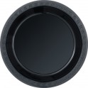 6 10" PLASTIC PLATES-BLACK