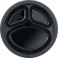 6 10" CMPRTMNT PLSTC PLTES-BLK