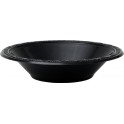 8 PLASTIC BOWLS-BLACK