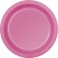 12 7" PLASTIC PLATES-HOT PINK