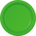 12 7" PLSTIC PLATES-LIME GREEN