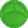 6 10" CMPRTMNT PLATES-LIME GRN