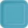16 CARIBBN TEAL 7" SQUARE PLTE