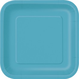 14 CARIBBEAN TEAL 9'' SQR PLAT