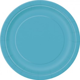 8 CARIBBEAN TEAL 7'' PLATES