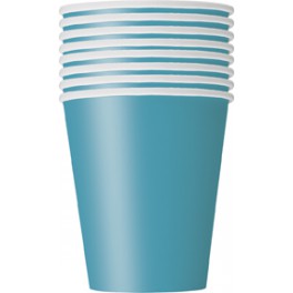 8 CARIBBEAN TEAL 9 OZ CUPS
