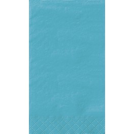 20 CARIBBEAN TEAL GUEST NAPKIN