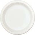 12 7" PLASTIC PLATES-WHITE
