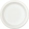 12 7" PLASTIC PLATES-WHITE