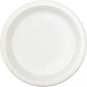 8 9" PLASTIC PLATES-WHITE