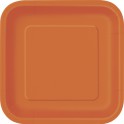 16 PMPKN ORANGE 7" SQUARE PLTE