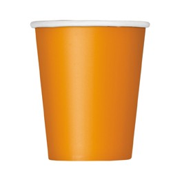14 PUMPKIN ORANGE 9 OZ. CUPS