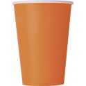 10 PUMPKIN ORANGE 12 OZ CUPS