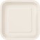 14 IVORY 9" SQUARE PLATES