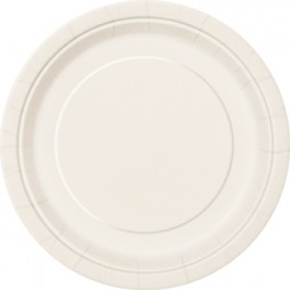 20 IVORY 7" PLATES