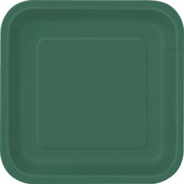 16 FOREST GREEN 7" SQUARE PLTE
