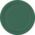 20 FOREST GREEN 7'' PLATES