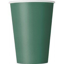 10 FOREST GREEN 12 OZ CUPS