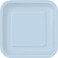 16 BABY BLUE 7" SQUARE PLATES