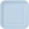 14 BABY BLUE 9" SQUARE PLATES