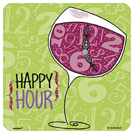 8 WINE HOUR COASTER PZ