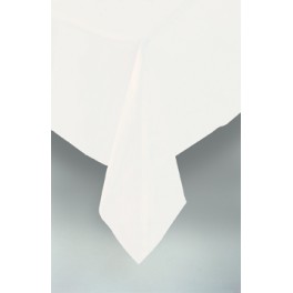 WHITE BASIC TABLCOVR 54X108 IN