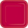12 RUBY RED 7" SQUARE PLT (PZ)