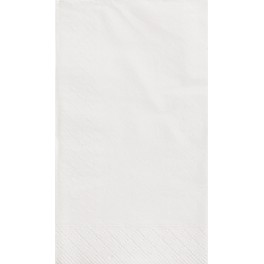 40 WHITE GUEST NAPKINS (PZ)