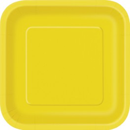 8 SNFLWR YELLW 9" SQR PLT (PZ)