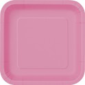 12 HOT PINK 7" SQUARE PLT (PZ)