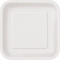 8 WHITE 9" SQUARE PLATE (PZ)