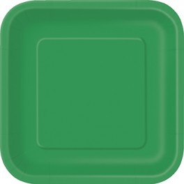 8 EMERLD GREEN 9" SQR PLT (PZ)