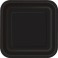 8 BLACK 9" SQUARE PLATE (PZ)