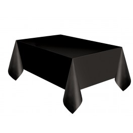 BLACK TABLECOVER 54X108" PZ