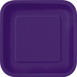 14 DP PURPLE 9" SQUARE PLTS