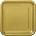 16 GOLD 7" SQUARE PLATES