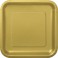 16 GOLD 7" SQUARE PLATES