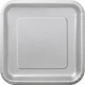 16 SILVER 7" SQUARE PLATES