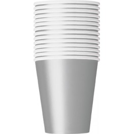 14 SILVER 9 OZ. CUPS