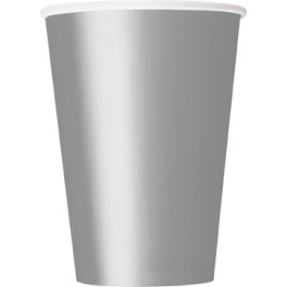 10 SILVER 12 OZ CUPS