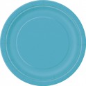8 CARIBBEAN TEAL 9" PLATES