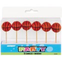 6 BASKETBALL PICK CANDLES