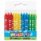 24 2.5" STAR PRNT BDAY CANDLES