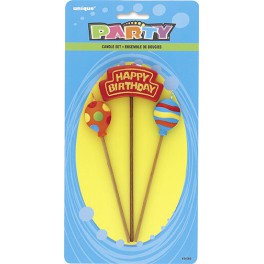 BIRTHDAY & BLLNS CANDLES SET
