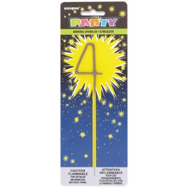 SPARKLER 7" NUMERAL 4