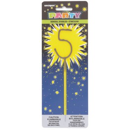 SPARKLER 7" NUMERAL 5