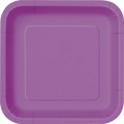 16 PRETTY PURPLE 7" SQR PLATES