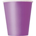 8 PRETTY PURPLE 9OZ CUPS