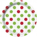 8 RED/GREEN DOT 7" PLATE